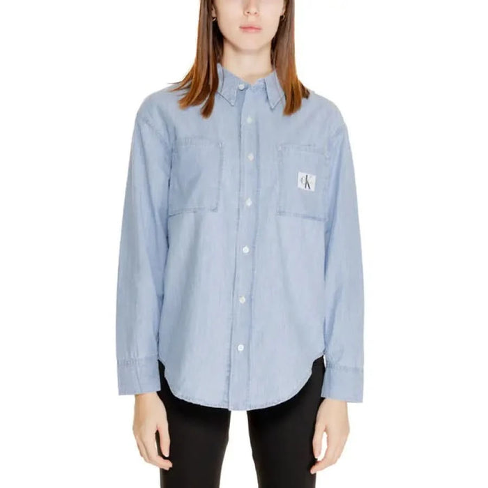 Calvin Klein Jeans - Women Shirt - light blue / XS