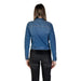 Classic blue denim jacket back view from Ichi Ichi Women Blazer product line