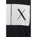 Clock hands visible through a diamond-patterned screen on Armani Exchange Men T-Shirt