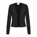 Close-up of Ichi Ichi Women Blazer, black jacket with top for Ichi women