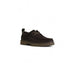 Dark brown leather boat shoe with chunky rubber sole by Calvin Klein Men Lace Ups Shoes