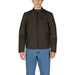 Dark brown quilted zip-up jacket with chest pocket from Replay Men’s collection