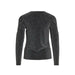 Dark gray long-sleeved sweater with shimmery metallic look from Vila Clothes