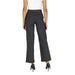 Dark gray wide-leg dress pants with high waist by Street One Women Trousers