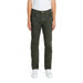 Dark green straight-leg pants with pockets and button closure - Jeckerson Men’s Trousers