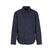 Dark navy blue long-sleeve button-up dress shirt from Armani Exchange Men Shirt collection