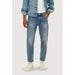 Distressed blue jeans with relaxed fit and tapered leg from Only & Sons Men Jeans