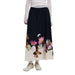 Desigual Women’s Floral Cotton Skirt in Black with vibrant floral print detail