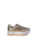 Gold and beige platform sneaker for Guess Women’s Beige Slip-On Sneakers