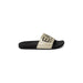 Gold and black EA-branded slide sandal from Ea7 Women Slippers collection