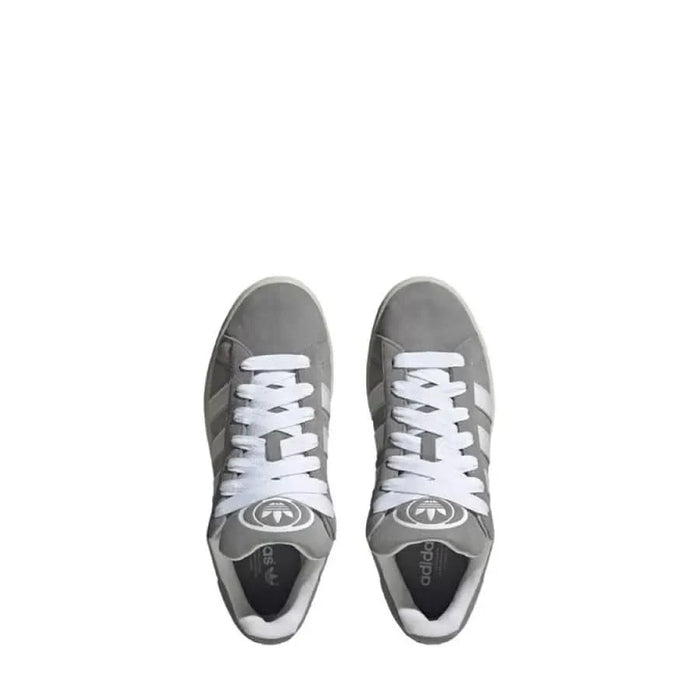 Gray Adidas Women’s Sneakers featuring Suede and Leather Composition