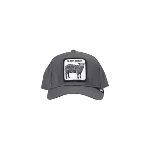 Gray Goorin Bros wool baseball cap for men featuring a black sheep patch