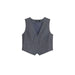 Gray button-up formal vest with V-neckline from Desigual Women Gilet collection