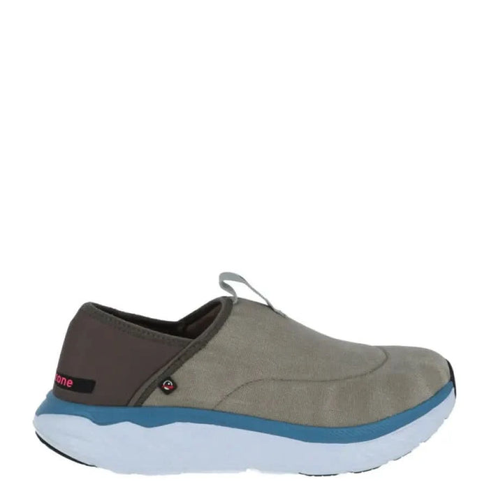 Gray slip-on shoe with thick blue and white sole from Mares Men Sneakers