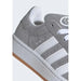 Gray suede Adidas Campus sneaker featured in Adidas Women’s Leather Sneakers with Rubber Soles