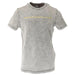 Diesel Men T-Shirt: Gray with yellow text reading FOR SUCCESSFUL LIVING across the chest