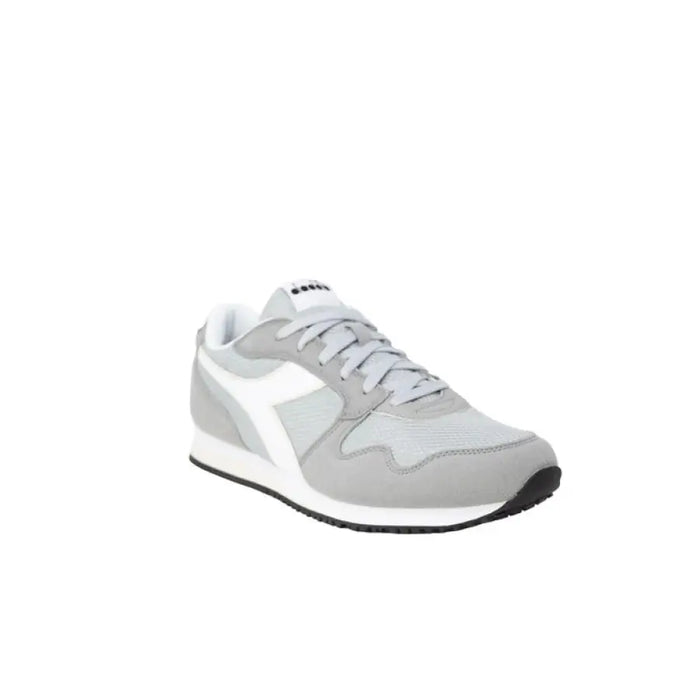 Gray and white Diadora Men Sneakers featuring laces for athletic performance