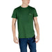 Green Lacoste t-shirt featured in Lacoste Men Black Short Round Neck T Shirt product