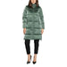 Green puffer coat from CLERÈ Women’s Black Polyester Jacket with Pockets and Zip