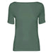 Green short-sleeved top with boat neckline from Vero Moda Women collection