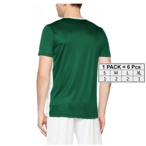 Back view of green short-sleeved Adidas Men T-Shirt from Adidas collection