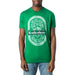 Green Dsquared Men T-Shirt with ’Brotherhood’ logo design featuring mountains and trees