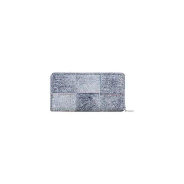 Grey patchwork zip-around wallet with distressed finish from Desigual Spring/Summer Collection