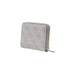 Grey patterned zip-around wallet featuring monogram print design by Guess