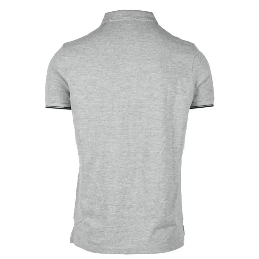 U.s. Polo Assn. Men Polo shirt in grey displayed on a mannequin against a white background