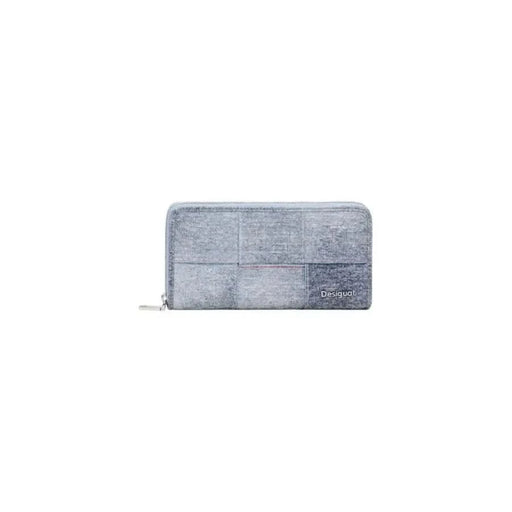 Grey textured zip-around wallet with geometric pattern from Desigual Women’s Collection