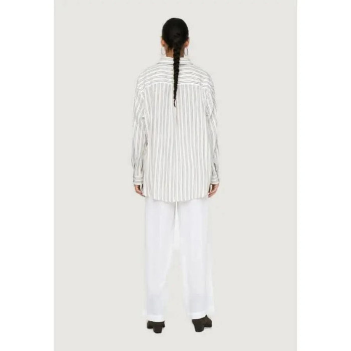 Only Women’s Blouse - The Koko Shirt White Stripe, Urban Style Clothing for Women