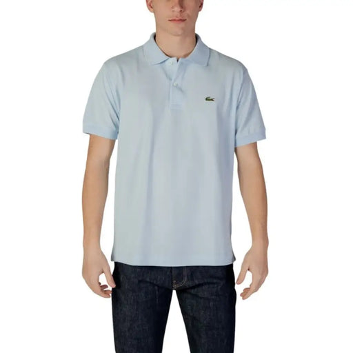 Light blue Lacoste Men’s Polo Shirt showcasing classic style and comfort