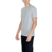 Calvin Klein Men T-Shirt in light gray short-sleeve worn by a person