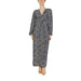 Long-sleeved maxi dress in black and white abstract print by Jacqueline De Yong