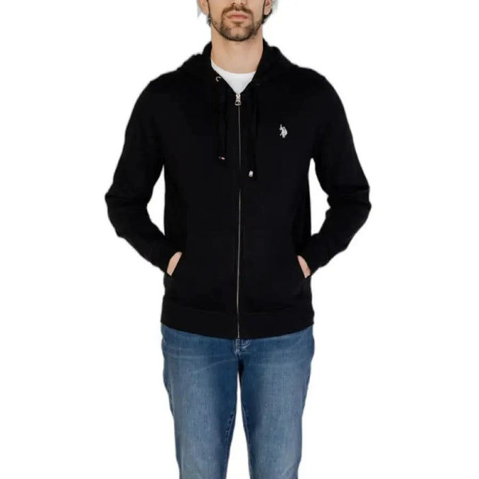 Man modeling U.S. Polo Assn. Men’s Sweatshirt for spring summer season