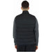 Lyle & Scott men gilet model in black jacket and pants on white background