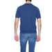 Man in blue shirt and jeans wearing Diktat - Diktat Men Knitwear