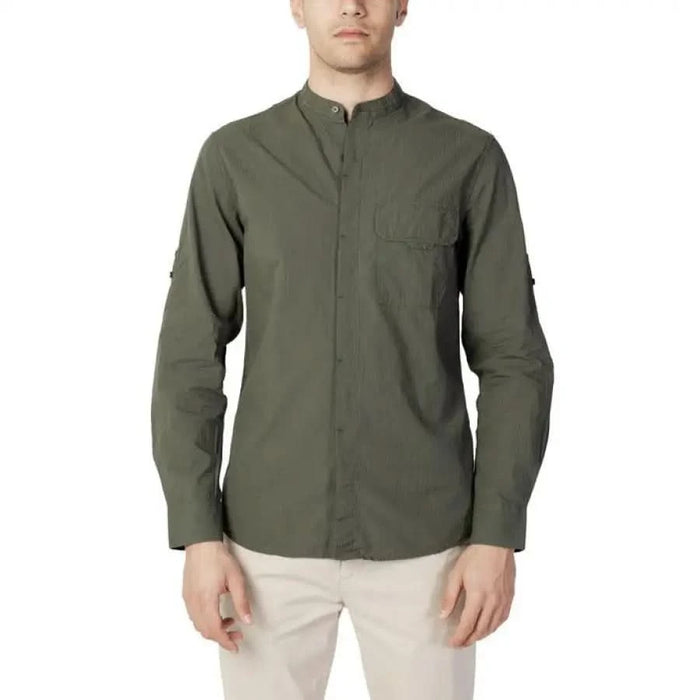 Antony Morato - Men Shirt - green / 44 - Clothing Shirts