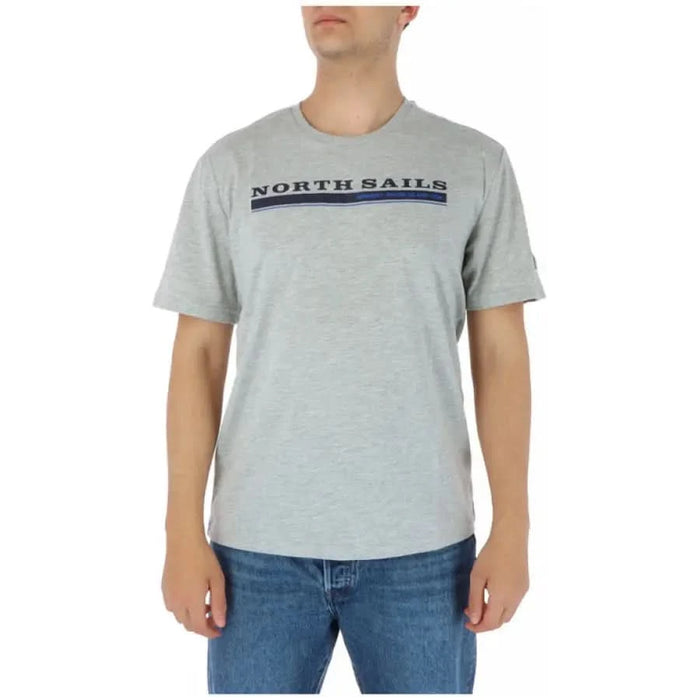 North Sails - Men T-Shirt - grey / S - Clothing T-shirts