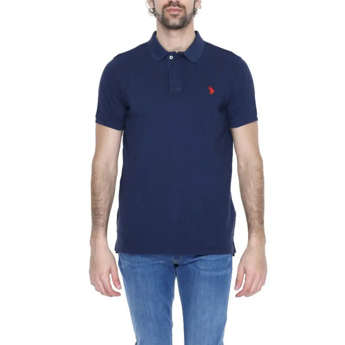 Man in navy polo shirt by U.s. Polo Assn. - U.s. Polo Assn. Men Polo