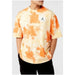 Urban style Jordan Men T-Shirt: orange tie dye with a white chest patch