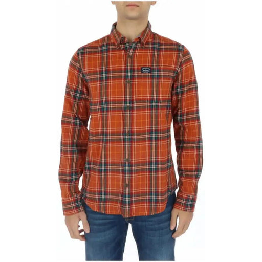 Superdry - Men Shirt - orange / S - Clothing Shirts