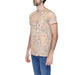 Man wearing Alviero Martini Prima Classe shirt with map print - stylish men’s t-shirt