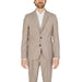 Antony Morato men wearing suit and tie for spring summer product.