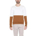 Man in Liu Jo Men Knitwear white and brown sweater