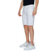 Man wearing white shorts and black shirt styled for Jeckerson - Jeckerson Men Shorts