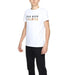 Alviero Martini Prima Classe Men T-Shirt: Man in White Tee with ’I Love You’ in Gold