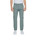 Urban style: Man in white t-shirt and Borghese green pants - Borghese Men Trousers