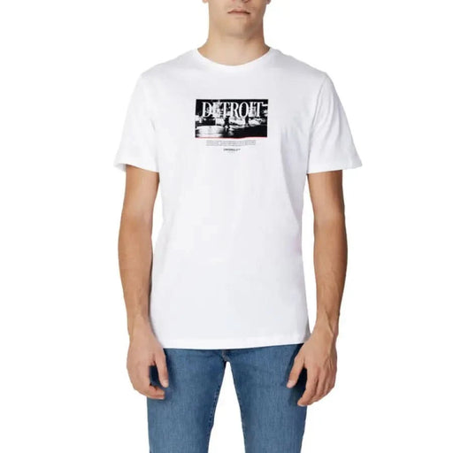 Jack & Jones - Men T-Shirt - white / S - Clothing T-shirts