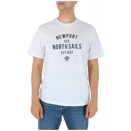 North Sails - Men T-Shirt - white / S - Clothing T-shirts